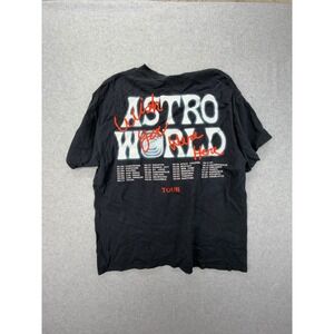 Travis Scott Astroworld Wish You Were Here Tour T-Shirt Black Large Bear Graphic